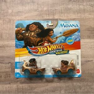 Disney Moana Hot Wheels Raced Verse 2-Pack Maui Moana 2026 NEW Collection Toy
